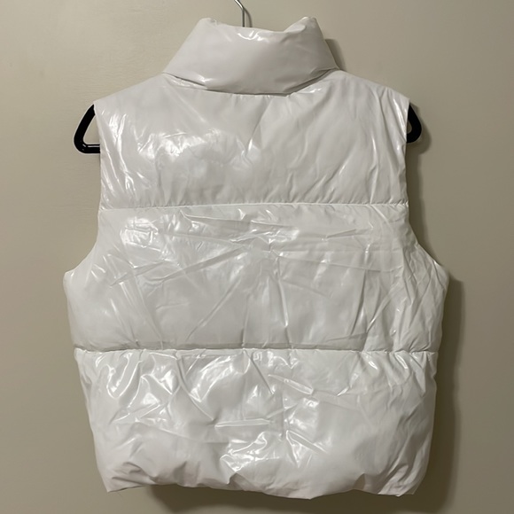 Ardene Collective - Shiny Puffer Vest - White - XSmall - Picture 3 of 4